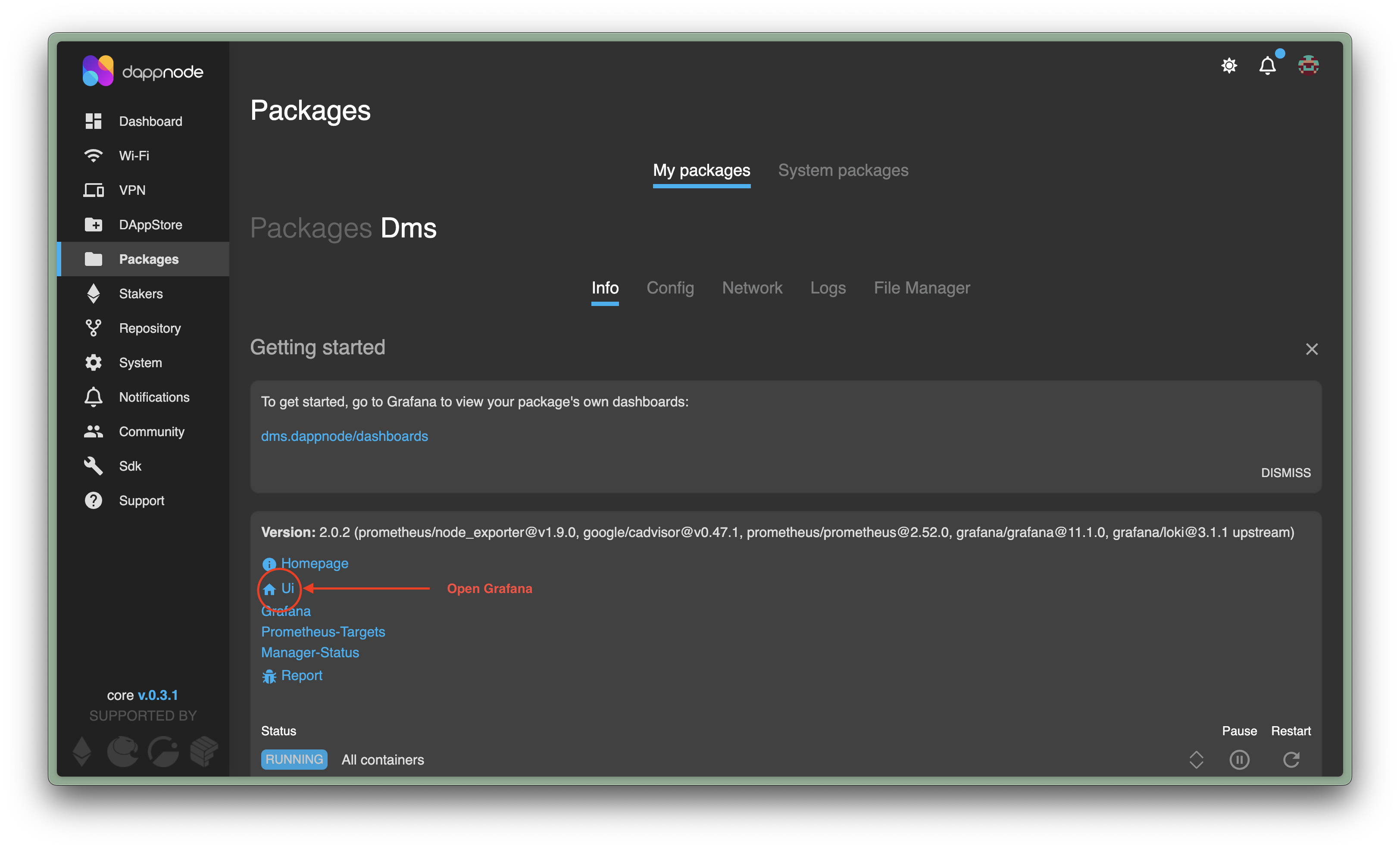 Dappnode DMS