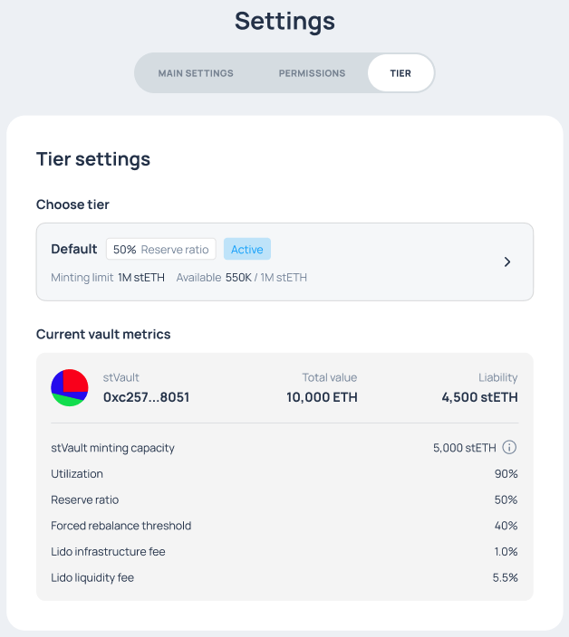Settings &gt; Tiers