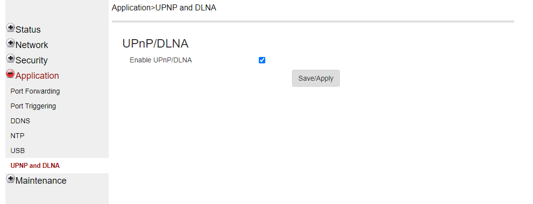 Enable UPnP