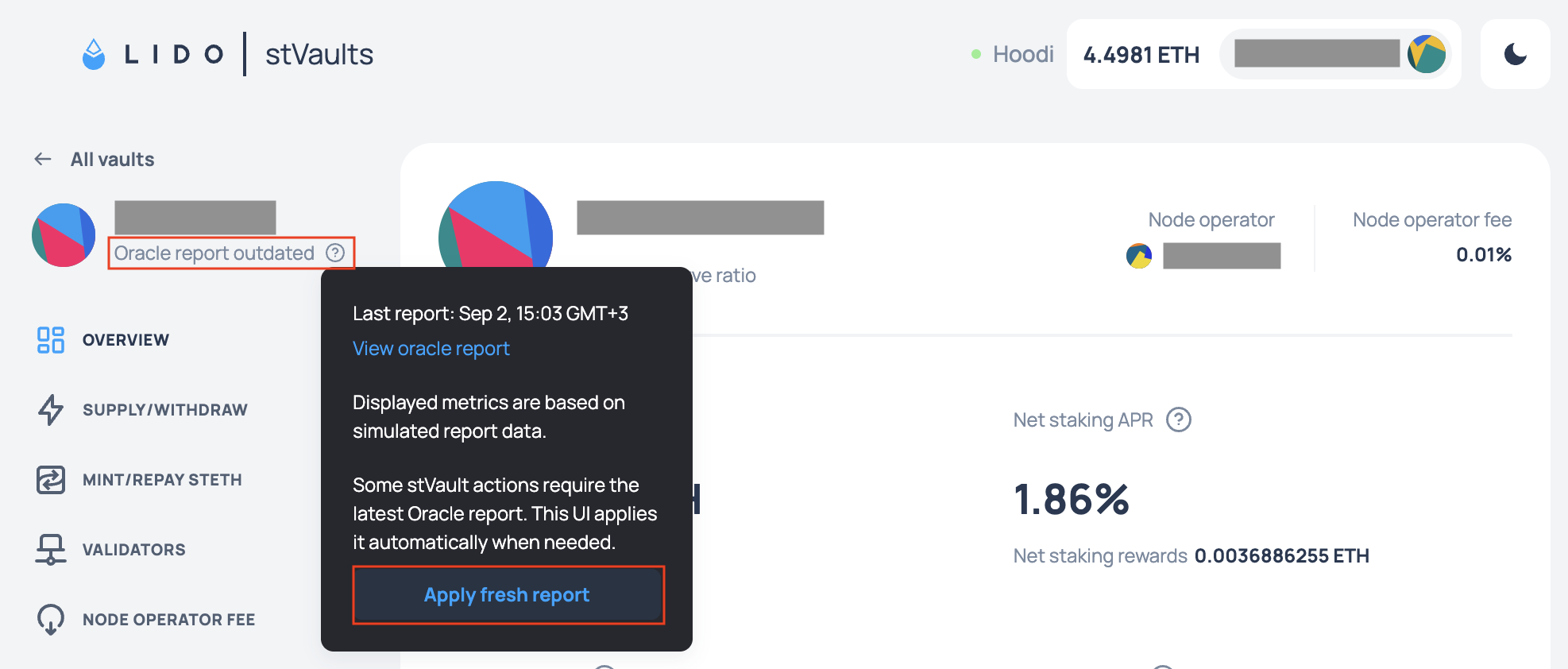 Oracle report